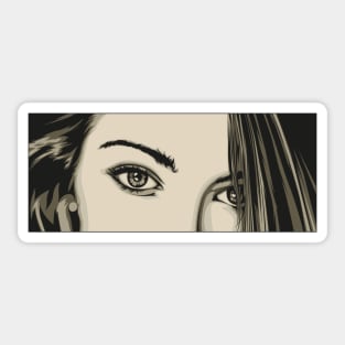 girl eyes Sticker